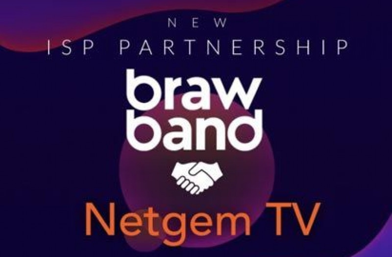 BrawBand, a Scottish broadband provider that offers customers gigabit-capable, Fibre-to-the-Premises (FTTP), has announced a partnership with Netgem TV that will enable its customers to access over 200 channels, including Premier Sports, available at home or on a mobile device.